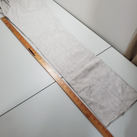 Brooks Brothers Womens Flax Blend Pants BB4 (31x36) NWT Striped Lined Trousers - Picture 11 of 13